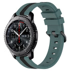 For Samsung Gear S3 Frontier / Green+Black