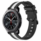 For Samsung Gear S3 Frontier / Black+White