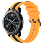 For Samsung Gear S3 Frontier / Yellow+Black