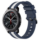 For Samsung Gear S3 Frontier / Blue+White