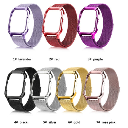 Milanese Loop Magnetic Stainless Steel Watchband With Frame for Apple Watch Series 4 40mm