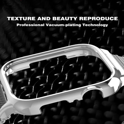 Milanese Loop Magnetic Stainless Steel Watchband With Frame for Apple Watch Series 4 40mm