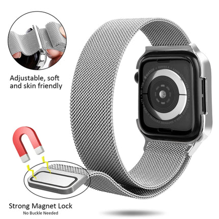 Milanese Loop Magnetic Stainless Steel Watchband With Frame for Apple Watch Series 4 40mm