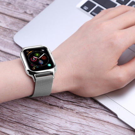 Milanese Loop Magnetic Stainless Steel Watchband With Frame for Apple Watch Series 4 40mm
