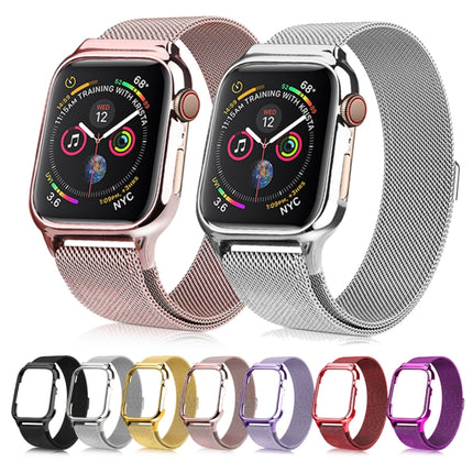 Milanese Loop Magnetic Stainless Steel Watchband With Frame for Apple Watch Series 4 40mm