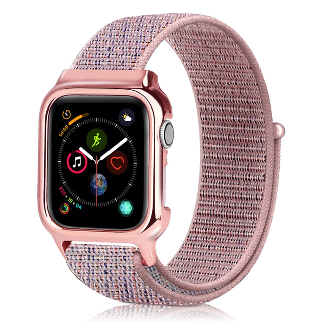 Simple Fashion Nylon Watch Strap with Frame for Apple Watch Series 4 40mm