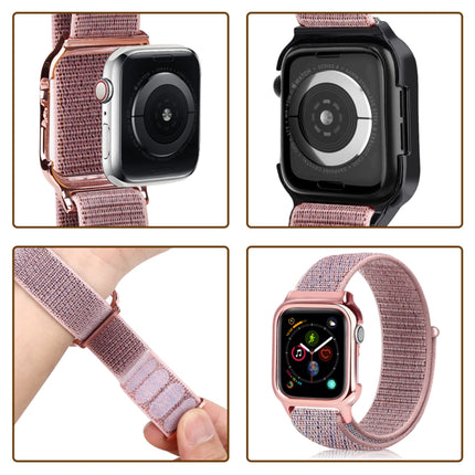 Simple Fashion Nylon Watch Strap with Frame for Apple Watch Series 4 40mm