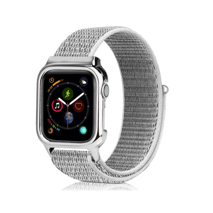 Simple Fashion Nylon Watch Strap with Frame for Apple Watch Series 4 40mm