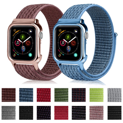 Simple Fashion Nylon Watch Strap with Frame for Apple Watch Series 4 40mm