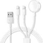 For Apple Watch Series & iPhone 3 in 1 USB Magnetic Charging Cable 4ft/1.2m - DealBuddy