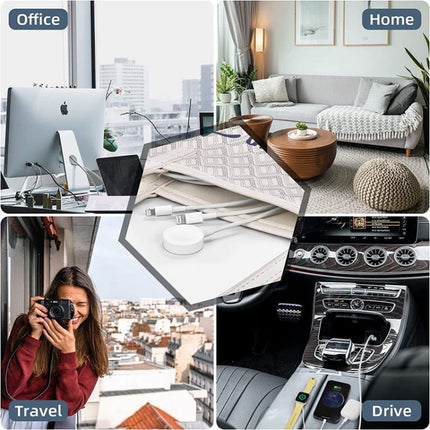 For Apple Watch Series & iPhone 3 in 1 USB Magnetic Charging Cable 4ft/1.2m - DealBuddy