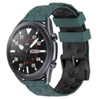 22mm Football Pattern Two-Color Silicone Watch Band, For Samsung Galaxy Watch3 45mm, For Samsung Galaxy Watch 46mm, For Samsung Gear S3 Classic, For Samsung Gear S3 Frontier - DealBuddy