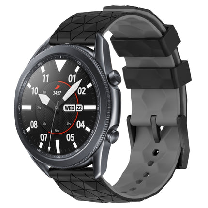 22mm Football Pattern Two-Color Silicone Watch Band, For Samsung Galaxy Watch3 45mm, For Samsung Galaxy Watch 46mm, For Samsung Gear S3 Classic, For Samsung Gear S3 Frontier - DealBuddy