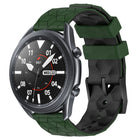 22mm Football Pattern Two-Color Silicone Watch Band, For Samsung Galaxy Watch3 45mm, For Samsung Galaxy Watch 46mm, For Samsung Gear S3 Classic, For Samsung Gear S3 Frontier - DealBuddy
