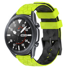 22mm Football Pattern Two-Color Silicone Watch Band, For Samsung Galaxy Watch3 45mm, For Samsung Galaxy Watch 46mm, For Samsung Gear S3 Classic, For Samsung Gear S3 Frontier - DealBuddy