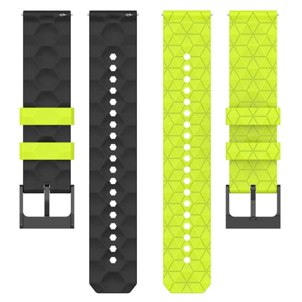 22mm Football Pattern Two-Color Silicone Watch Band