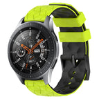 For Samsung Galaxy Watch 46mm / Lime Green + Black