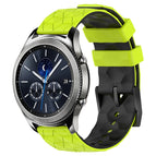 For Samsung Gear S3 Classic / Lime Green + Black