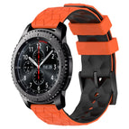 For Samsung Gear S3 Frontier / Orange+Black