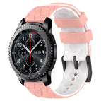 For Samsung Gear S3 Frontier / Pink+White