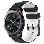 For Samsung Gear S3 Frontier / Black+White