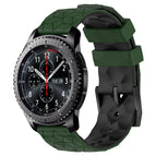 For Samsung Gear S3 Frontier / Armygreen+Black