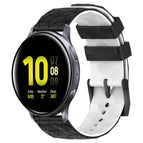 For Samsung Galaxy Watch Active 2 44mm / Black+White