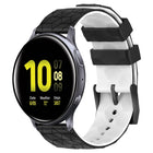 20mm Football Pattern Two-Color Silicone Watch Band, For Samsung Galaxy Watch Active 2 44mm, For Samsung Galaxy Watch 42mm - DealBuddy