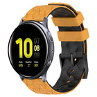 20mm Football Pattern Two-Color Silicone Watch Band, For Samsung Galaxy Watch Active 2 44mm, For Samsung Galaxy Watch 42mm - DealBuddy
