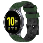 20mm Football Pattern Two-Color Silicone Watch Band, For Samsung Galaxy Watch Active 2 44mm, For Samsung Galaxy Watch 42mm - DealBuddy