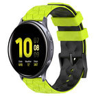 20mm Football Pattern Two-Color Silicone Watch Band, For Samsung Galaxy Watch Active 2 44mm, For Samsung Galaxy Watch 42mm - DealBuddy
