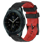 For Samsung Galaxy Watch 42mm / Black+Red