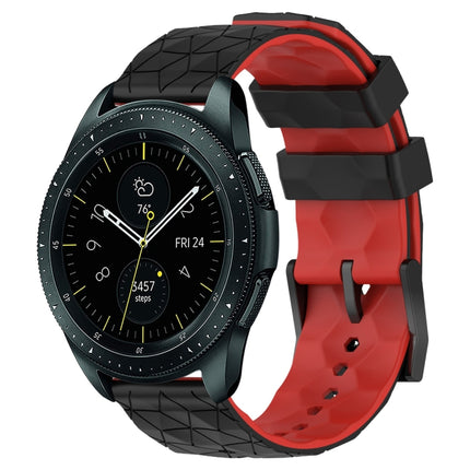20mm Football Pattern Two-Color Silicone Watch Band, For Samsung Galaxy Watch Active 2 44mm, For Samsung Galaxy Watch 42mm - DealBuddy