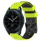 For Samsung Galaxy Watch 42mm / Lime Green + Black