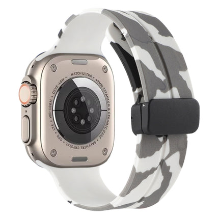 Magnetic Clasp Camouflage Silicone Watch Band, For Apple Watch Ultra 49mm, For Apple Watch Series 8&7 45mm, For Apple Watch Series 8&7 41mm - DealBuddy