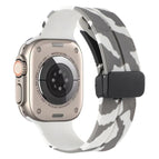 For Apple Watch Ultra 49mm / Camouflage White