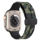 Magnetic Clasp Camouflage Silicone Watch Band, For Apple Watch Ultra 49mm, For Apple Watch Series 8&7 45mm, For Apple Watch Series 8&7 41mm - DealBuddy