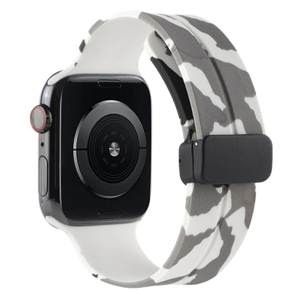 Magnetic Clasp Camouflage Silicone Watch Band, For Apple Watch Ultra 49mm, For Apple Watch Series 8&7 45mm, For Apple Watch Series 8&7 41mm - DealBuddy