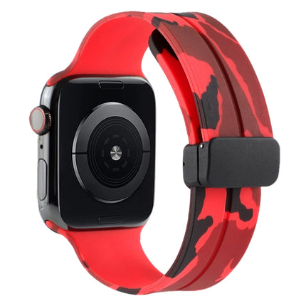 Magnetic Clasp Camouflage Silicone Watch Band, For Apple Watch Ultra 49mm, For Apple Watch Series 8&7 45mm, For Apple Watch Series 8&7 41mm - DealBuddy