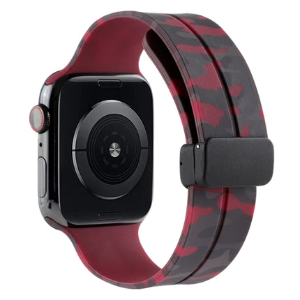 Magnetic Clasp Camouflage Silicone Watch Band, For Apple Watch Ultra 49mm, For Apple Watch Series 8&7 45mm, For Apple Watch Series 8&7 41mm - DealBuddy
