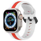 For Apple Watch Ultra 49mm / White+Red