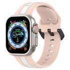 Two-Color Loop Buckle Silicone Watch Band