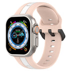 For Apple Watch Ultra 49mm / Pink+White