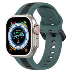 For Apple Watch Ultra 49mm / Olive Green + Black