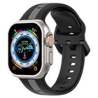 Two-Color Loop Buckle Silicone Watch Band