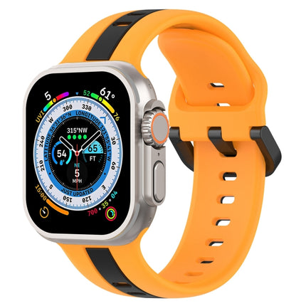 Two-Color Loop Buckle Silicone Watch Band, For Apple Watch Ultra 49mm, For Apple Watch Series 8&7 45mm, For Apple Watch Series 8&7 41mm - DealBuddy