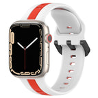 For Apple Watch Series 8&7 45mm / White+Red