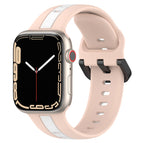 For Apple Watch Series 8&7 45mm / Pink+White