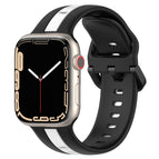 For Apple Watch Series 8&7 45mm / Black+White