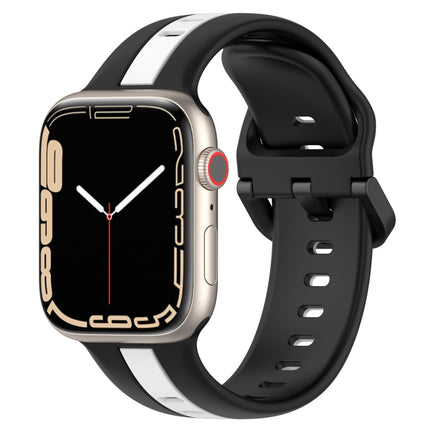 Two-Color Loop Buckle Silicone Watch Band